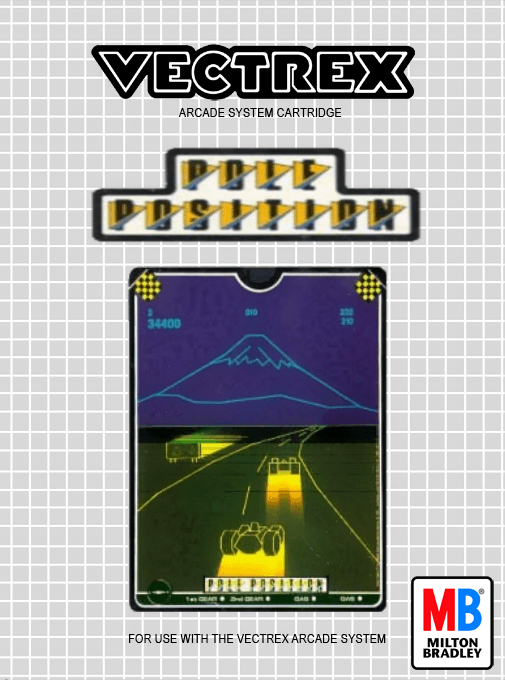 Pole Position box art for Vectrex